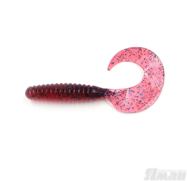 Твистер Yaman Spiral, 5", цвет 04 - Grape, 5 шт Y-S5-04