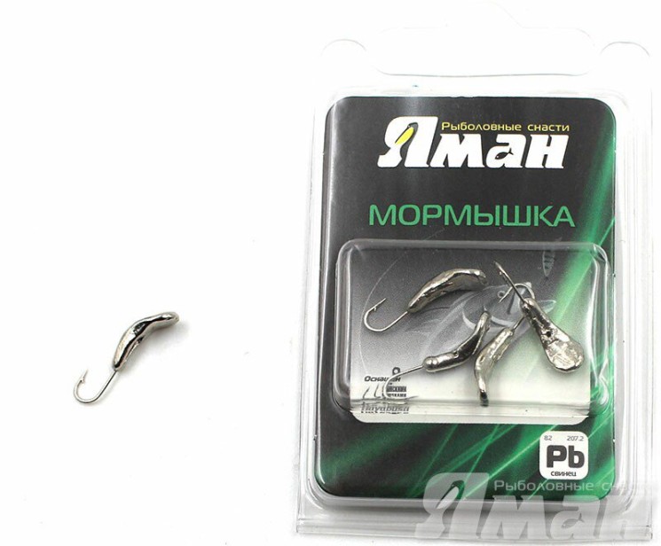 Мормышка Яман Комар с отв., цвет NL, р.4 (5 шт.) Я-МР03