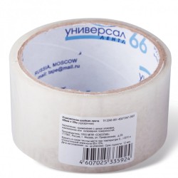 Скотч 48 мм х 30 м прозрачный 38 мкм Universal 39661 цена за 36 шт