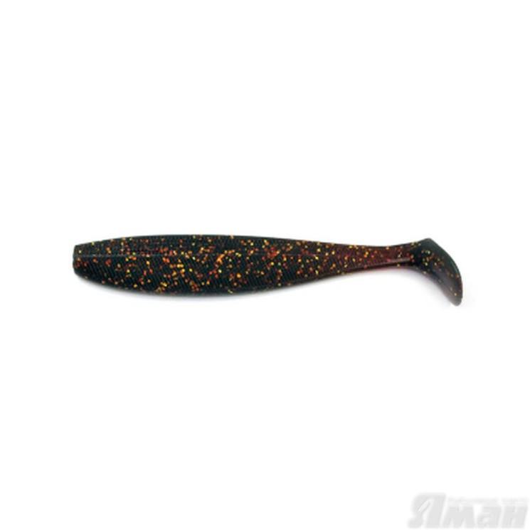 Виброхвост Yaman Sharky Shad, 5,5", цвет 09 - Motor Oil, 5 шт Y-SS55-09