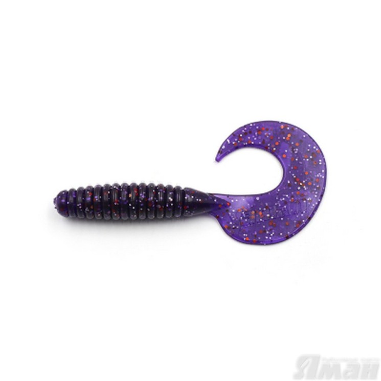 Твистер Yaman Spiral, 5", цвет 08 - Violet, 5 шт Y-S5-08