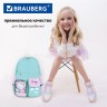 Рюкзак Brauberg Pastel с термо-нашивками, Funny clouds, мятный, 40х29х14 см, 271421