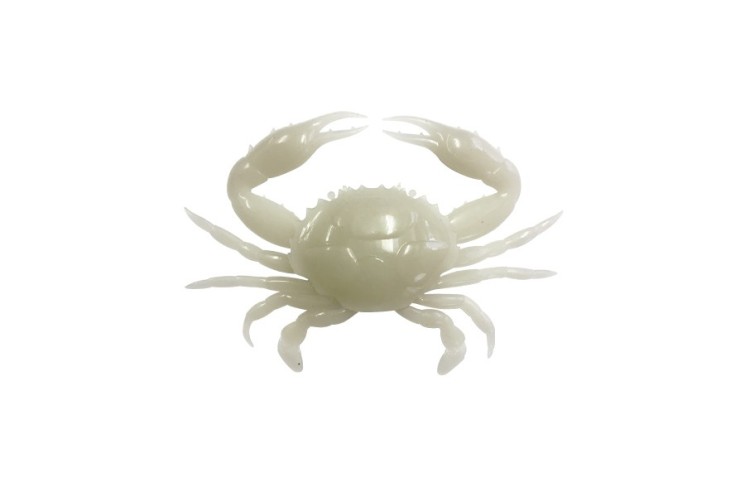 Приманка краб Nikko Super Crab 6" цвет CO3 Glow White