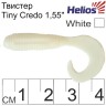 Твистер Helios Тiny Credo 1,55"/4 см, цвет White 12 шт HS-8-001
