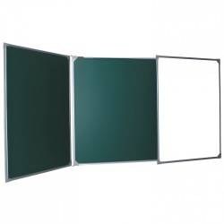 Доска для мела/магнитно-маркерная 3-х элементная 100х150/300 см BOARDSYS 231693