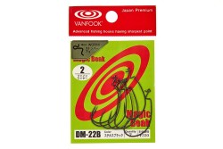 Крючок офсетный Vanfook DM-22 №2 Stealth Black (7 шт)