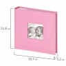 Фотоальбом Brauberg Cute Baby на 200 фото 10х15 см под кожу бокс розовый 391141