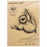 Альбом для рисования 297х414 мм Brauberg Art Classic 40 листов, 70 г/м2, крафт-бумага 105913
