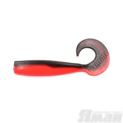 Твистер Yaman Lazy Tail Shad, 9" цвет 33 - Black Red Flake/Red, 2 шт Y-LTS9-33