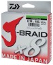 Леска плетеная Daiwa J-Braid X8 150м 0,18мм флуор-желтая