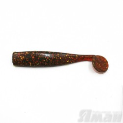 Виброхвост Yaman Spry Minnow, 5,5" цвет 09 - Motor Oil, 4 шт Y-SM55-09