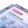 Рамка настенная для рекламы 297х420 мм алюминиевая Brauberg 232204