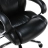 Кресло руководителя Brabix Premium Status HD-003 до 250 кг, кожа, черное 531821