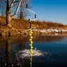 Ледобур Тонар Iceberg-130(R) двуручный, телескопический, правый, полукруглые ножи