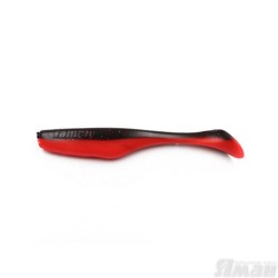 Виброхвост Yaman Greedy Shad, 5,5", цвет 33 - Black Red Flake Y-GS55-33
