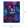 Мешок для обуви Brauberg Premium, светоотражайка, 43х33 см, Neon cat, 271621