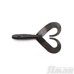 Твистер Yaman Loop-Two, 5", цвет 31 - Black Red Flake, 5 шт Y-LT5-31