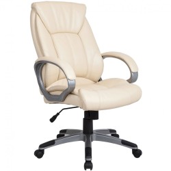 Кресло офисное Brabix "Maestro EX-506", экокожа, бежевое, 531168