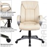 Кресло офисное Brabix "Maestro EX-506", экокожа, бежевое, 531168