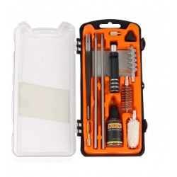 Набор для чистки оружия 12 калибр 11 предметов, пластиковая коробка HS6050-12G Helios