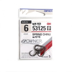 Крючок Owner Spring Chinu w/Eye BC №6 (5 шт)