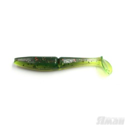 Виброхвост Yaman Mamura, 3", цвет 15 - Violet Lime, 6 шт Y-M3-15