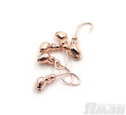 Мормышка Яман муравей с отв., цвет Copper Plated, d 5 (5 шт.) Я-МР67