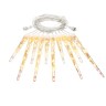 Уличная светодиодная гирлянда (теплый свет) Vegas Сосульки 40 LED, 10 штук, 2х0,3 м, 24V 55036