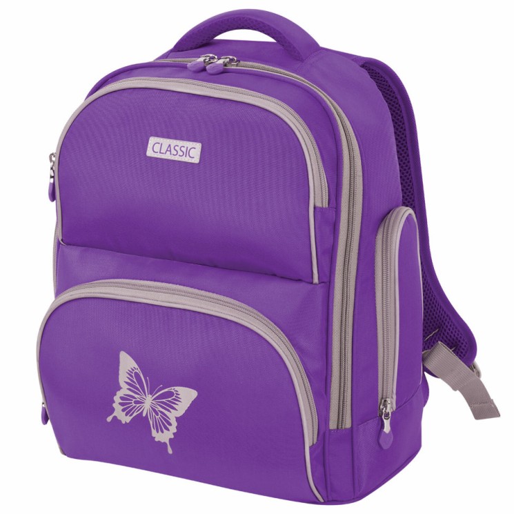 Ранец для девочек Brauberg Classic Butterfly 18 л 228830