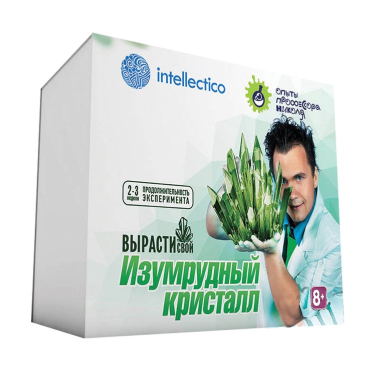Набор для выращивания кристаллов Intellectico Изумрудный кристалл 504