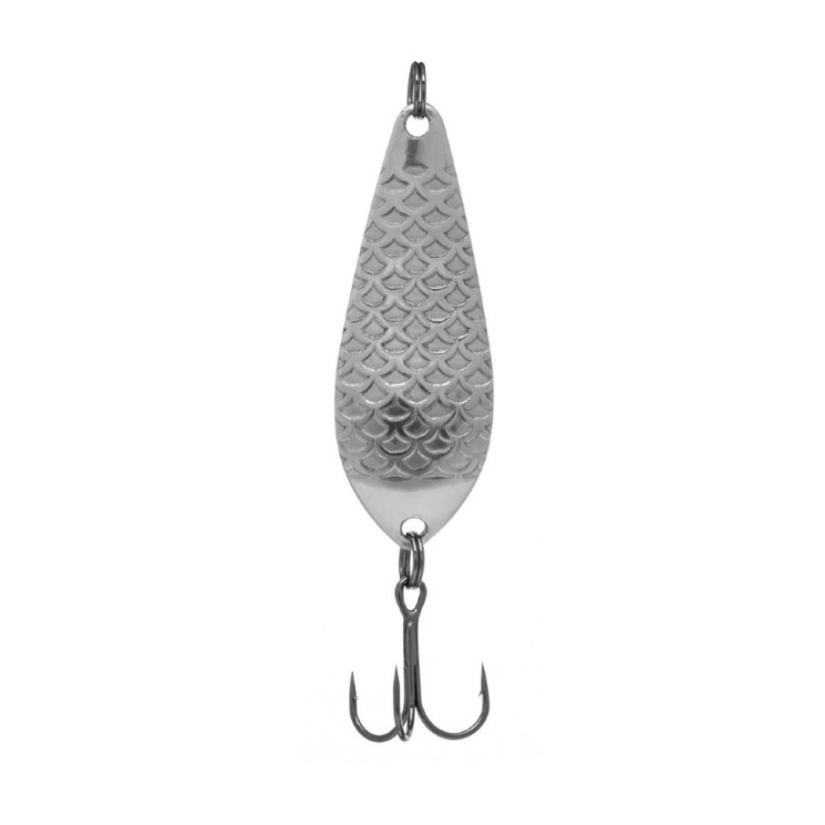 Блесна Helios Атом М 10г. Серебро чешуя 1057