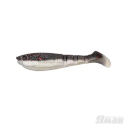 Виброхвост Yaman Light-Flake, 4", цвет 34 - Black Red Flake Y-LF4-34