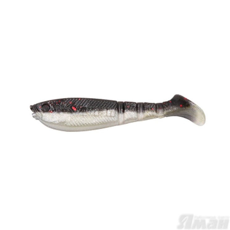 Виброхвост Yaman Light-Flake, 4", цвет 34 - Black Red Flake Y-LF4-34