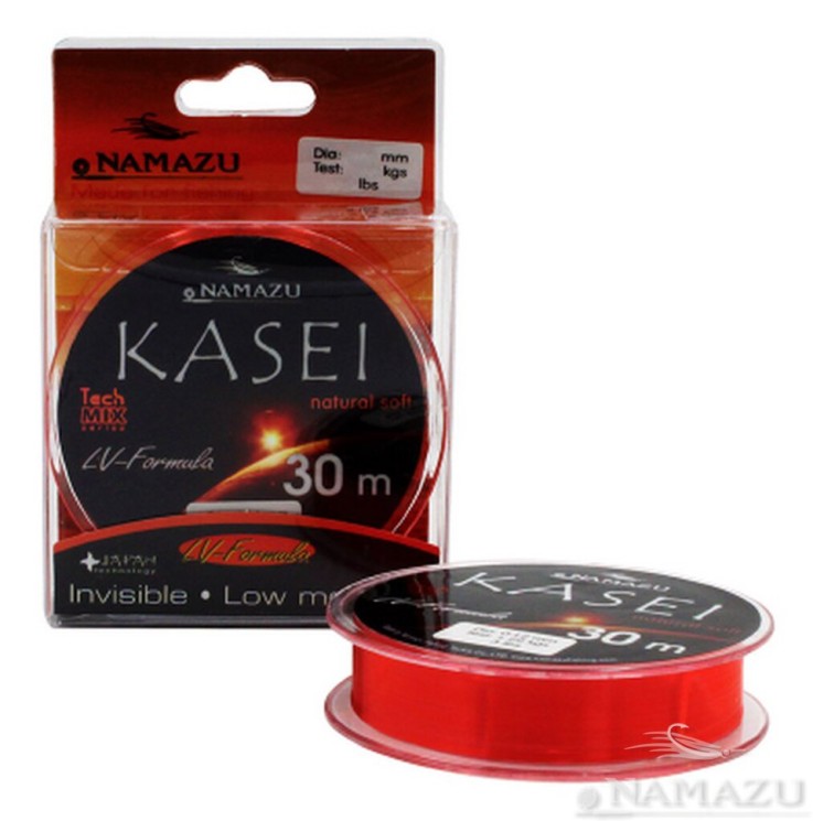 Леска Namazu Kasei, 30 м, 0,14 мм, до 1,72 кг, красный NK30-0,14