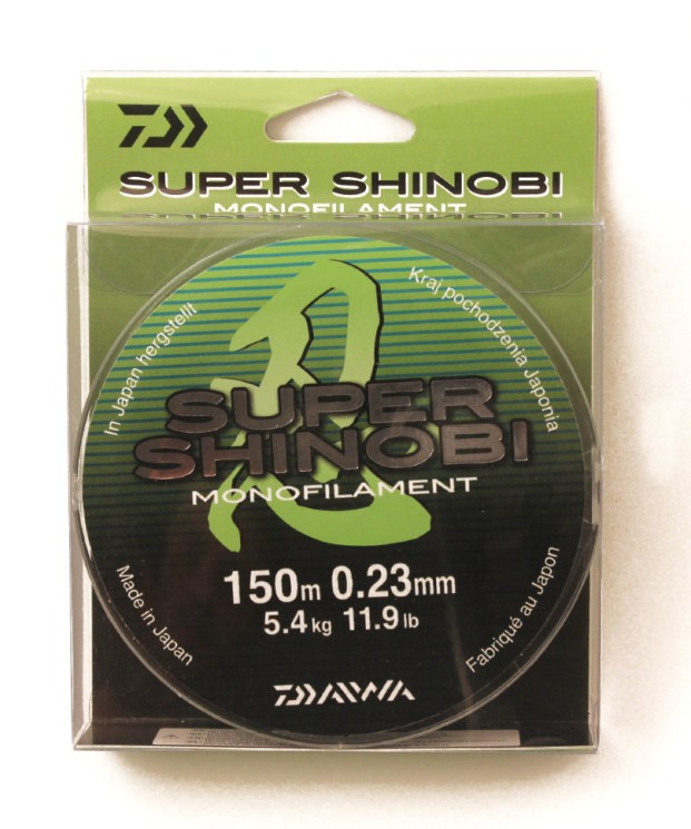 Леска Daiwa Super Shinobi 150м 0,23мм (5,4кг) светло-зеленая