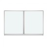Доска магнитно-маркерная 3-х элементная 100х150/300 см, 5 раб. поверхностей, белая, Brauberg, 231708
