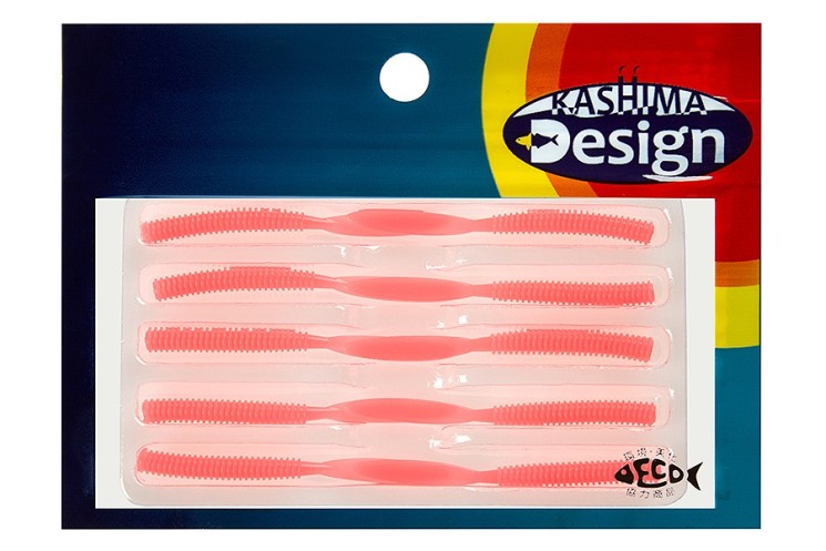 Слаг Kahara Aji Leech 1.9" цвет Pink Luminouse, 10 шт