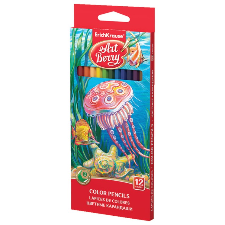Карандаши цветные Erich Krause Artberry 12 цветов 32878