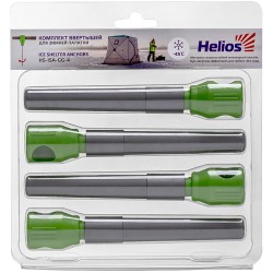 Комплект ввертышей для зимней палатки (-45) серо-зеленый (4шт/уп) Helios