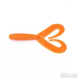 Твистер Yaman Loop-Two, 4", цвет 03 - Carrot gold flake, 5 шт Y-LT4-03