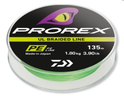 Леска плетеная Daiwa PX UL Braid PE 135м 0,104мм (2,8кг) зеленая