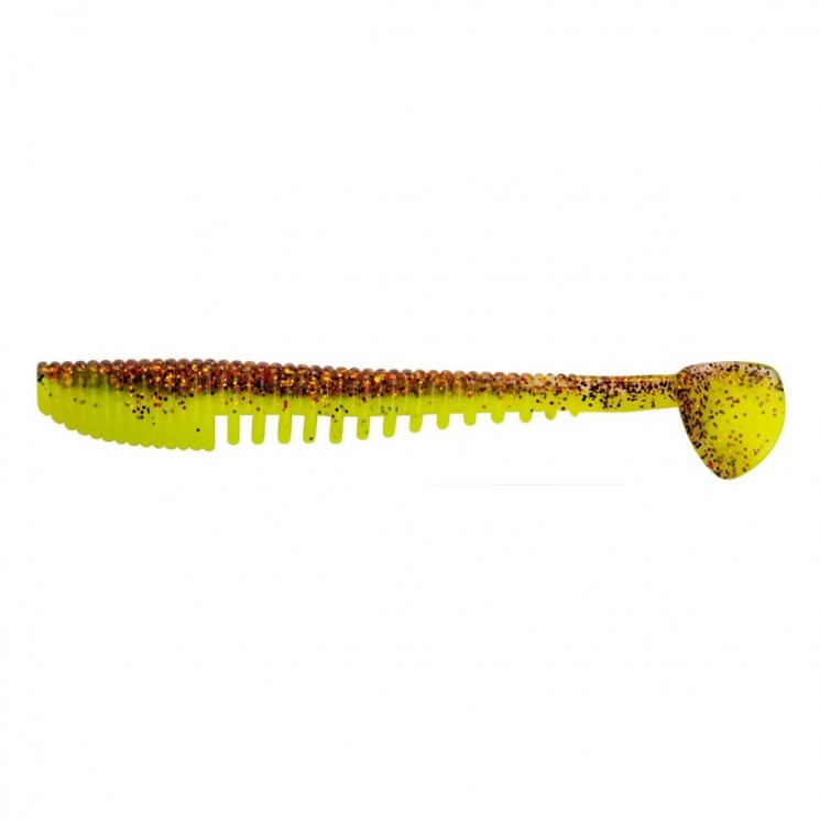 Виброхвост Helios Varuna 4,33"/11см, цвет Golden Lime 7 шт HS-35-048