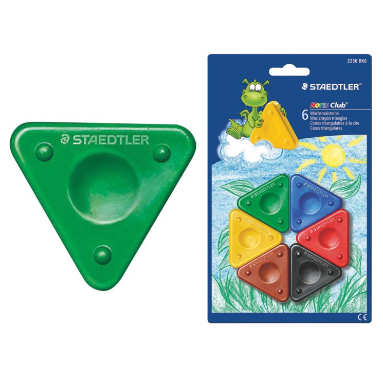 Мелки восковые Staedtler Noris Club 6 цветов 2230 BK6