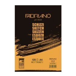 Альбом для рисования А4 Fabriano Schizzi 120 листов, 90 г/м2, мелкое зерно 57721297