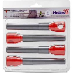 Комплект ввертышей для зимней палатки (-45) серо-оранжевый (4шт/уп) Helios