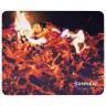 Коврик для мыши Sonnen FIRE, резина + ткань, 220х180х3 мм, 513292