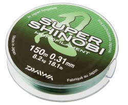 Леска Daiwa Super Shinobi 150м 0,34мм (10,8кг) светло-зеленая