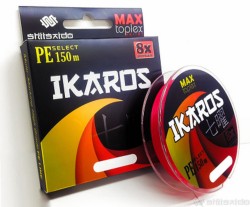 Шнур плетеный Shii Saido Ikaros 8X, 150 м, 0,165 мм, до 7,25 кг, light pink SBLI150-8X-15