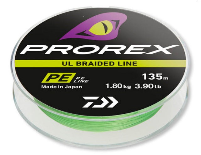 Леска плетеная Daiwa PX UL Braid PE 135м 0,128мм (4,25кг) зеленая