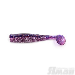 Виброхвост Yaman Spry Minnow, 5,5" цвет 19 - Silver Violet, 4 шт Y-SM55-19